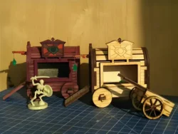 Wooden Miniature Horse Carriage Model E1000110 free download vector file Laser cut and CNC cut wood