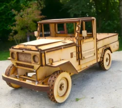 Wooden TOYOTA pickup truck model E1000115 free download vector file Laser cut and CNC cut wood