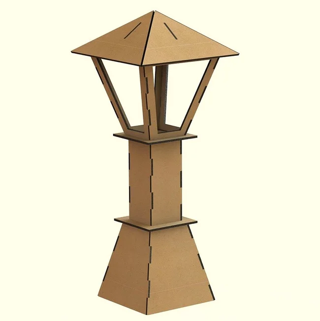 Wooden Table lamp E1000114 free download vector file Laser cut and CNC cut wood