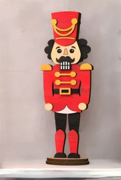 Wooden nutcracker E0023168 file cdr and dxf pdf free vector download for Laser cut