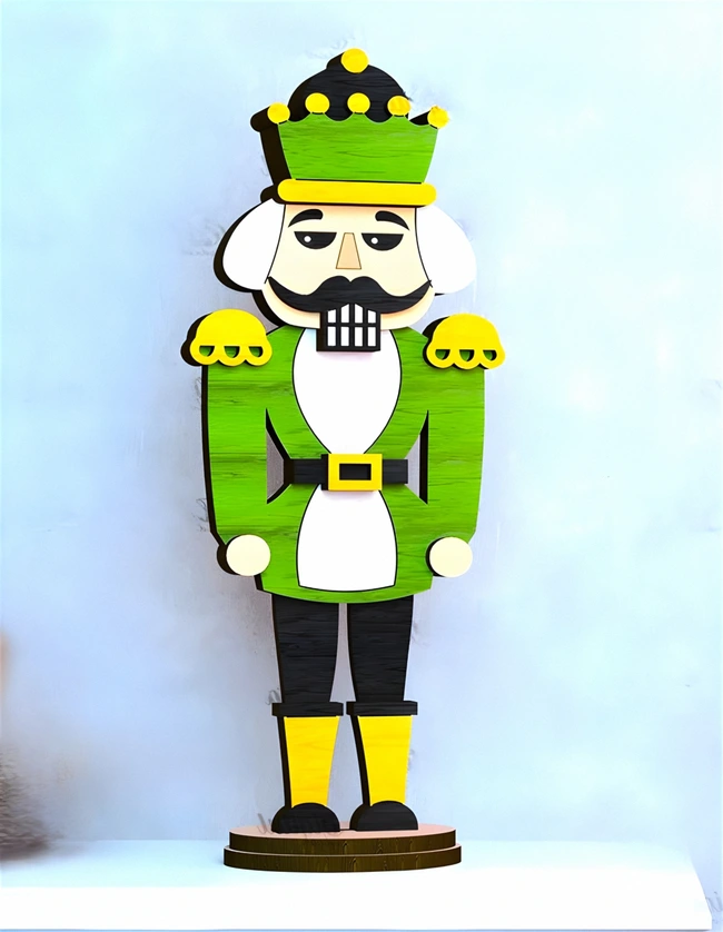 Wooden nutcracker E0023169 file cdr and dxf pdf free vector download for Laser cut