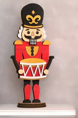 Wooden nutcracker E0023170 file cdr and dxf pdf free vector download for Laser cut