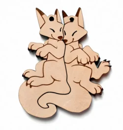 Fox keychain E0023336 file cdr and dxf pdf free vector download for Laser cut