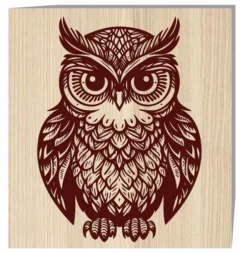 Owl E0023344 file cdr and dxf pdf free vector download for laser engraving machines