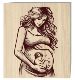 Pregnant woman E0023343 file cdr and dxf pdf free vector download for laser engraving machines