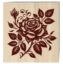 Rose E0023347 file cdr and dxf pdf free vector download for laser engraving machines