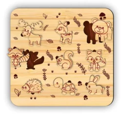 Sea animals puzzle E0023313 file cdr and dxf pdf free vector download for Laser cut