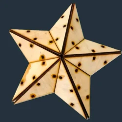 Star Generator 3D Puzzle E1000233 free download vector files Laser cut and CNC cut wood