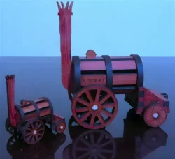 Stephenson’s Rocket 3D Puzzle E1000231 free download vector files Laser cut and CNC cut wood