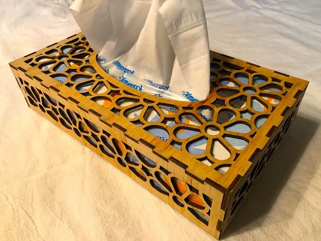 Tissue Box E1000230 free download vector files Laser cut and CNC cut wood