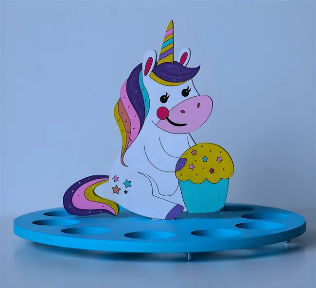 Unicorn Egg Holder E1000229 free download vector files Laser cut and CNC cut wood