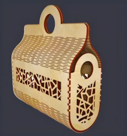 Wooden Handbag E1000217 free download vector files Laser cut and CNC cut wood