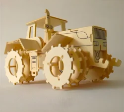 Wooden tractor E1000209 free download vector files Laser cut and CNC cut wood