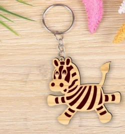 Zebra keychain E0023316 file cdr and dxf pdf free vector download for Laser cut