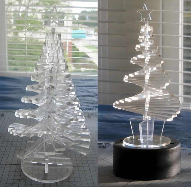 Acrylic christmas tree S0000328 file cdr and dxf pdf free vector download for Laser cut