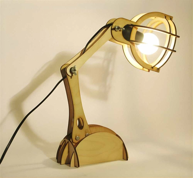 Adjustable wooden reading lamp S0000845 file cdr and dxf pdf free vector download for Laser cut