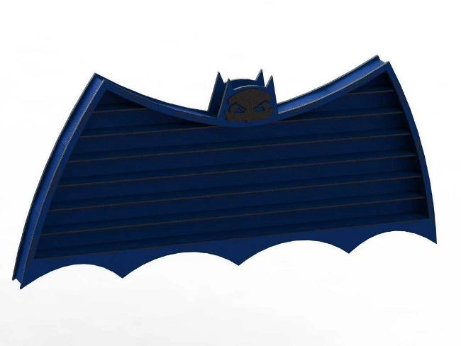 Bat shape wood wall shelf S0000850 file cdr and dxf pdf free vector download for Laser cut