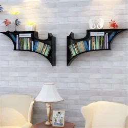 Batman logo bookshelf S0000851 file cdr and dxf pdf free vector download for Laser cut