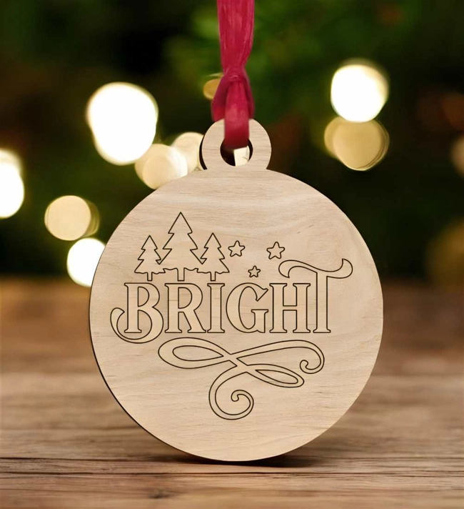 Bright christmas bauble ornament S0000858 file cdr and dxf pdf free vector download for Laser cut