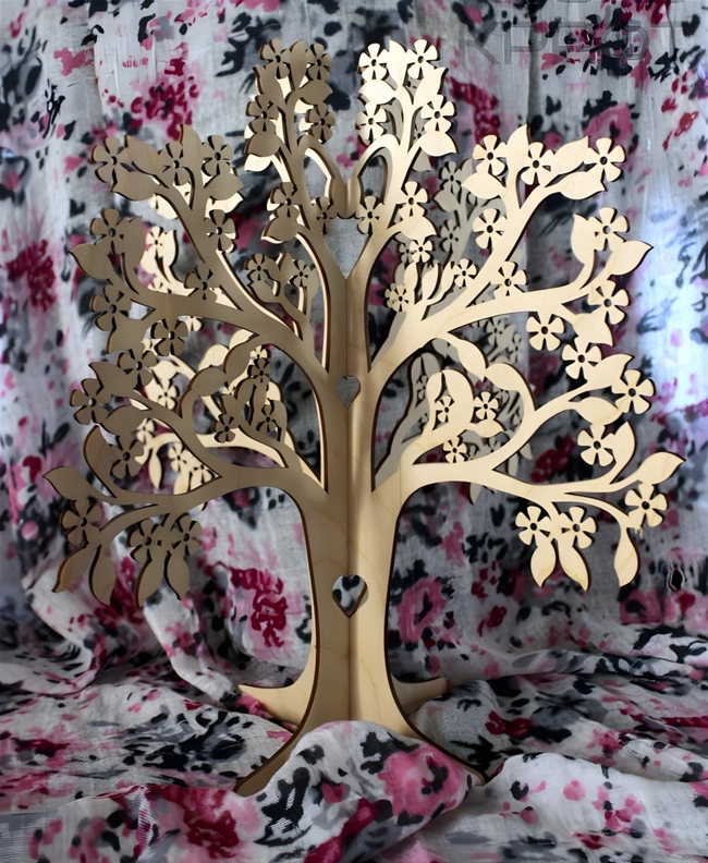 Cherry Tree Jewellery Stand S0000377 file cdr and dxf pdf free vector download for Laser cut