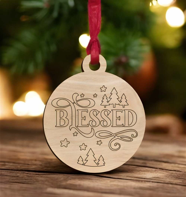 Christmas bauble ornament S0000866 file cdr and dxf pdf free vector download for Laser cut