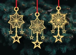 Christmas decoration E0023416 file cdr and dxf pdf free vector download for Laser cut