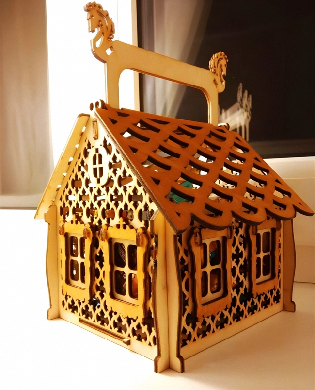 Christmas gingerbread house S0000385 file cdr and dxf pdf free vector download for Laser cut