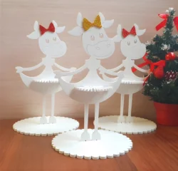 Christmas napkin holder S0000030 file cdr and dxf pdf free vector download for Laser cut