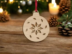 Christmas tree bauble ball S0000882 file cdr and dxf pdf free vector download for Laser cut