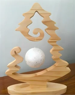 Christmas tree bauble holder S0000032 file cdr and dxf pdf free vector download for Laser cut