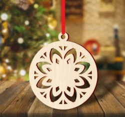 Christmas tree decorations bauble S0000888 file cdr and dxf pdf free vector download for Laser cut