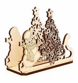 Christmas tree napkin holder S0000392 file cdr and dxf pdf free vector download for Laser cut