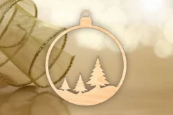 Christmas tree ornament S0000556 file cdr and dxf pdf free vector download for Laser cut