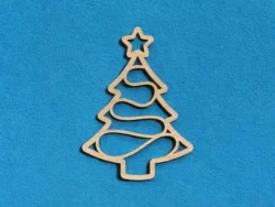 Christmas tree ornament decoration S0000891 file cdr and dxf pdf free vector download for Laser cut