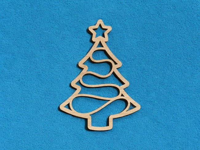 Christmas tree ornament decoration S0000891 file cdr and dxf pdf free vector download for Laser cut