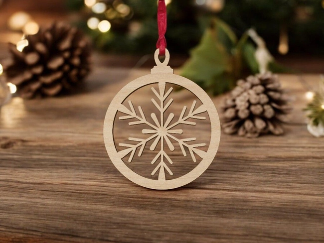 Christmas tree wooden bauble S0000962 file cdr and dxf pdf free vector download for Laser cut