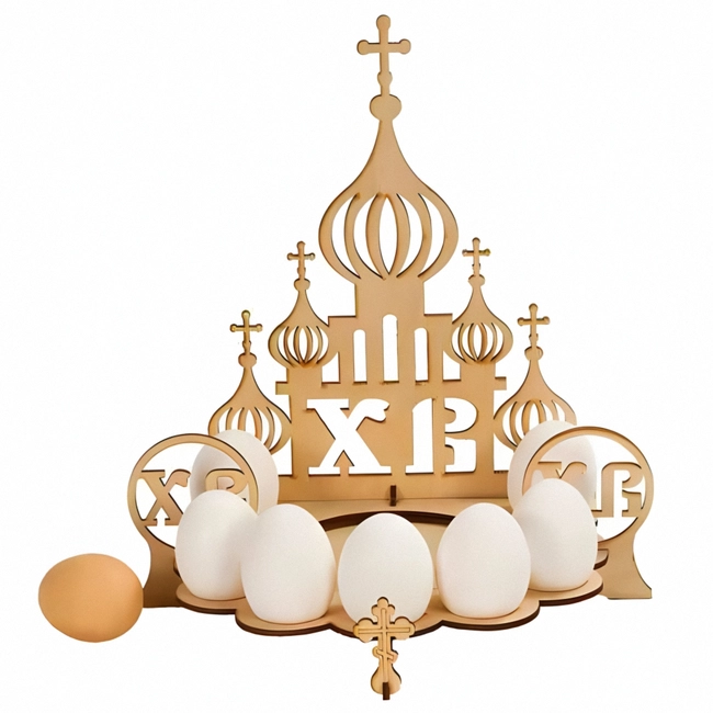 Church Dome Easter Egg Stand S0000407 file cdr and dxf pdf free vector download for Laser cut