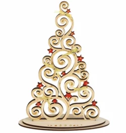 Creative alternatives christmas tree S0000408 file cdr and dxf pdf free vector download for Laser cut