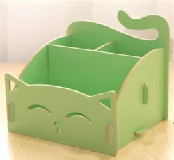 Cute Cat Pencil Holder Multifunction Storage Box S0000357 file cdr and dxf pdf free vector download for Laser cut