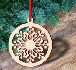 Decorative christmas bauble S0000967 file cdr and dxf pdf free vector download for Laser cut