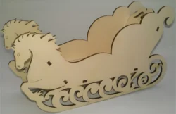 Decorative santa claus sleigh S0000372 file cdr and dxf pdf free vector download for Laser cut