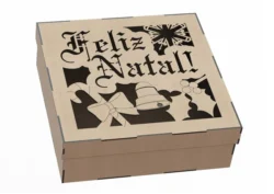 Decorative wooden christmas gift box S0000972 file cdr and dxf pdf free vector download for Laser cut