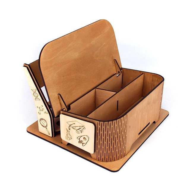 Desk stationery organizer storage box S0000975 file cdr and dxf pdf free vector download for Laser cut