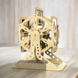 Ferris wheel family photo frame S0000993 file cdr and dxf pdf free vector download for Laser cut