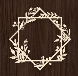 Frame E0023419 file cdr and dxf pdf free vector download for Laser cut