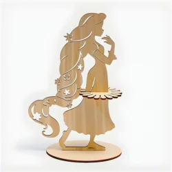 Girl Napkin Holder S0000093 file cdr and dxf pdf free vector download for Laser cut