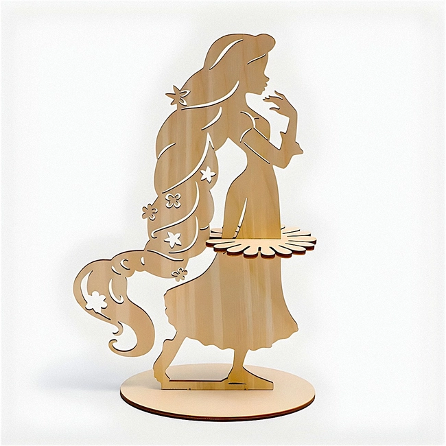 Girl Napkin Holder S0000093 file cdr and dxf pdf free vector download for Laser cut