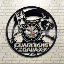 Guardians of the galaxy vinyl clock S0000946 file cdr and dxf pdf free vector download for Laser cut