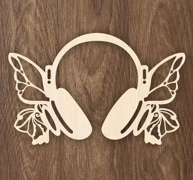 Headphone E0023420 file cdr and dxf pdf free vector download for Laser cut