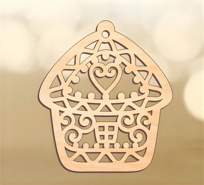 House shaped ornament bauble S0000561 file cdr and dxf pdf free vector download for Laser cut